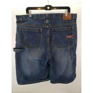 U.S. POLO ASSN Mens Size 40 Denim Jean Shorts Carpenter Logo Vintage 90s